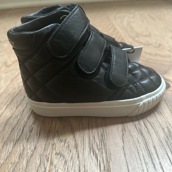 NWT BURBERRY VELCRO HIGH-TOP SNEAKERS - Picture 4 of 6